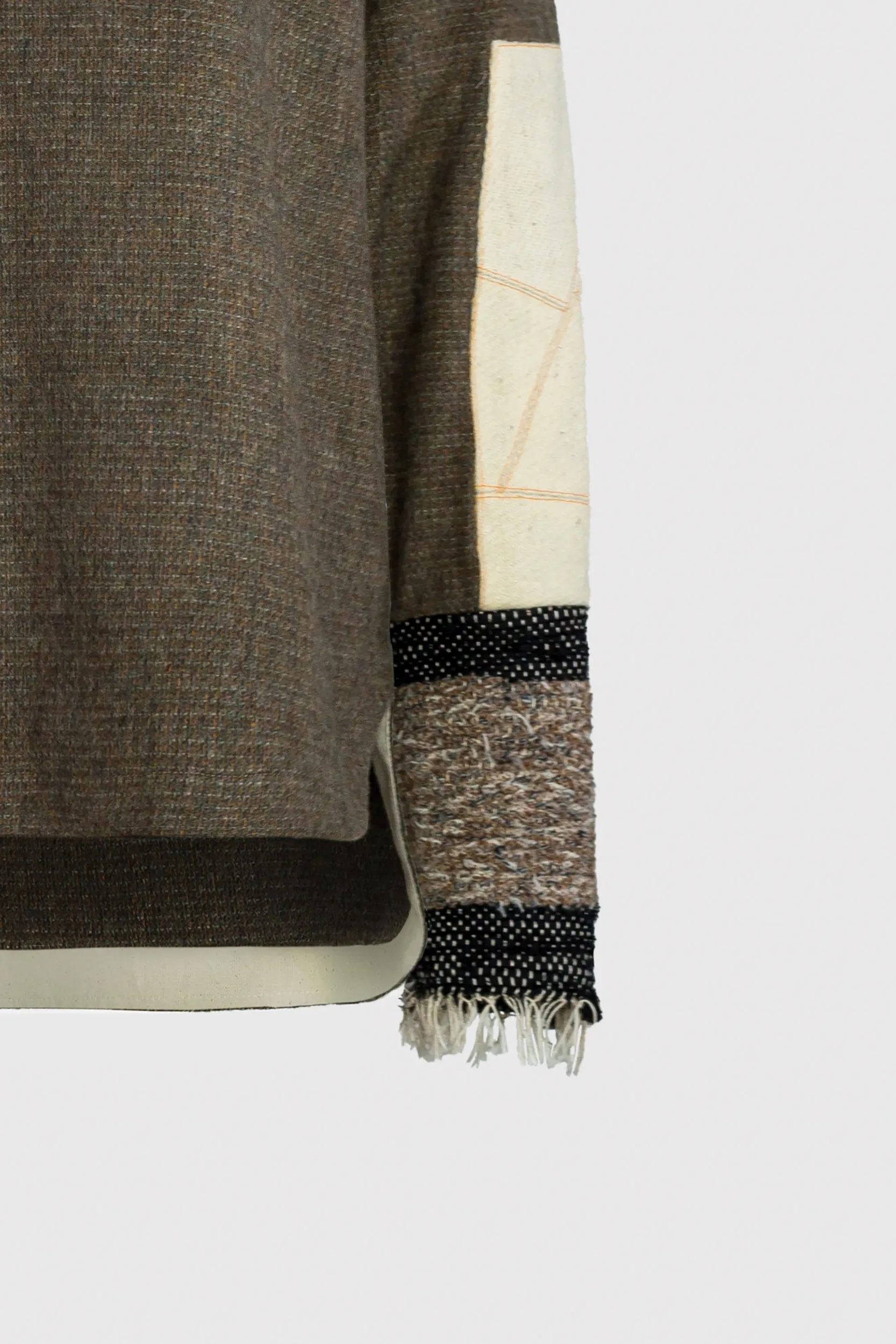 Shirt With Woven Cuffs