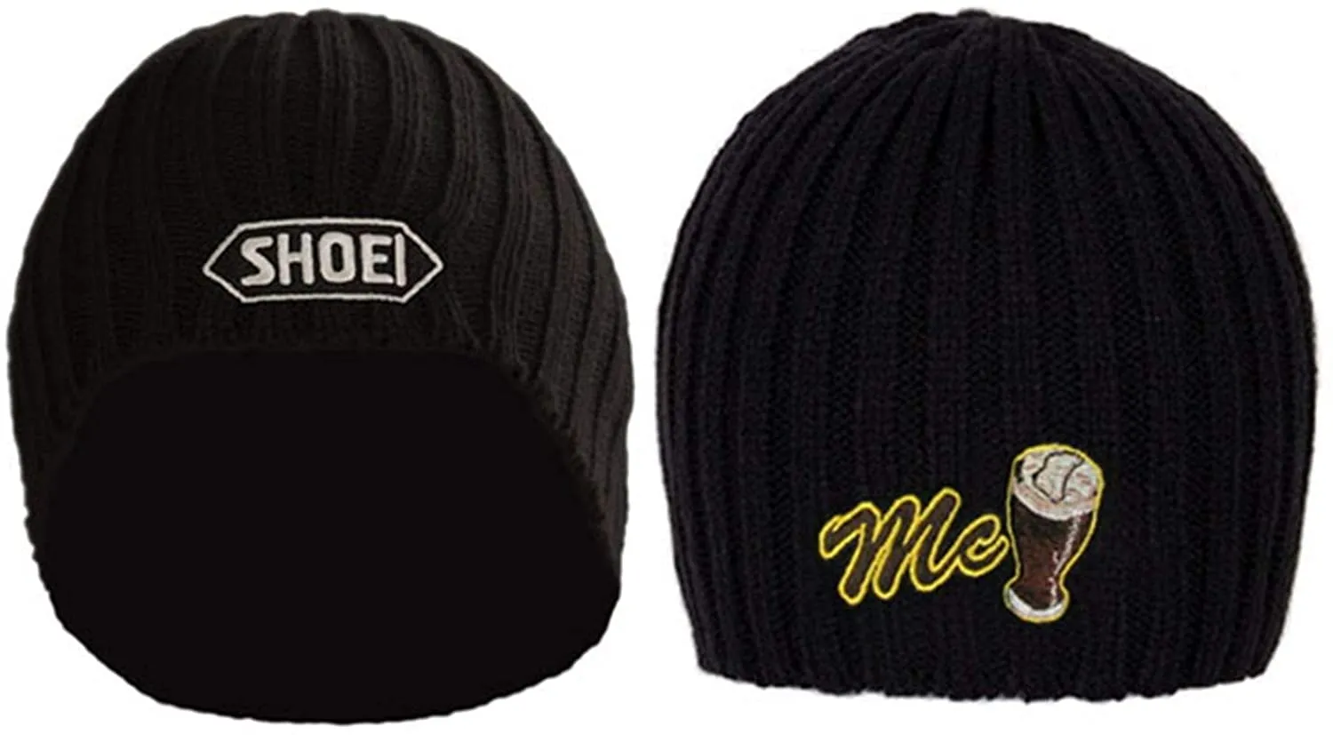 Shoei Beanie John Mcguinness Black Hat Winter Warmth Wooly Outdoor