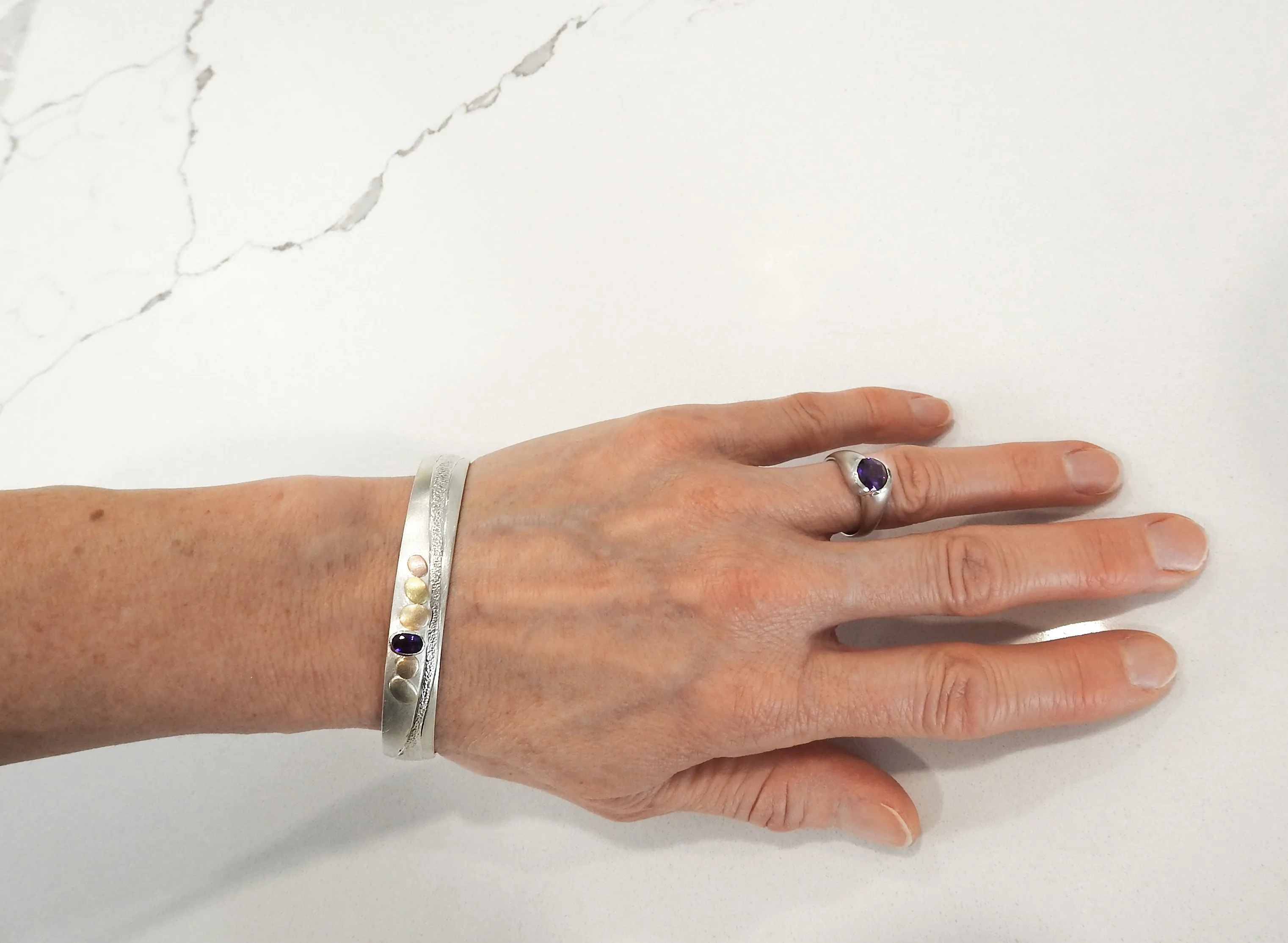 Shoreline to eternity with amethyst