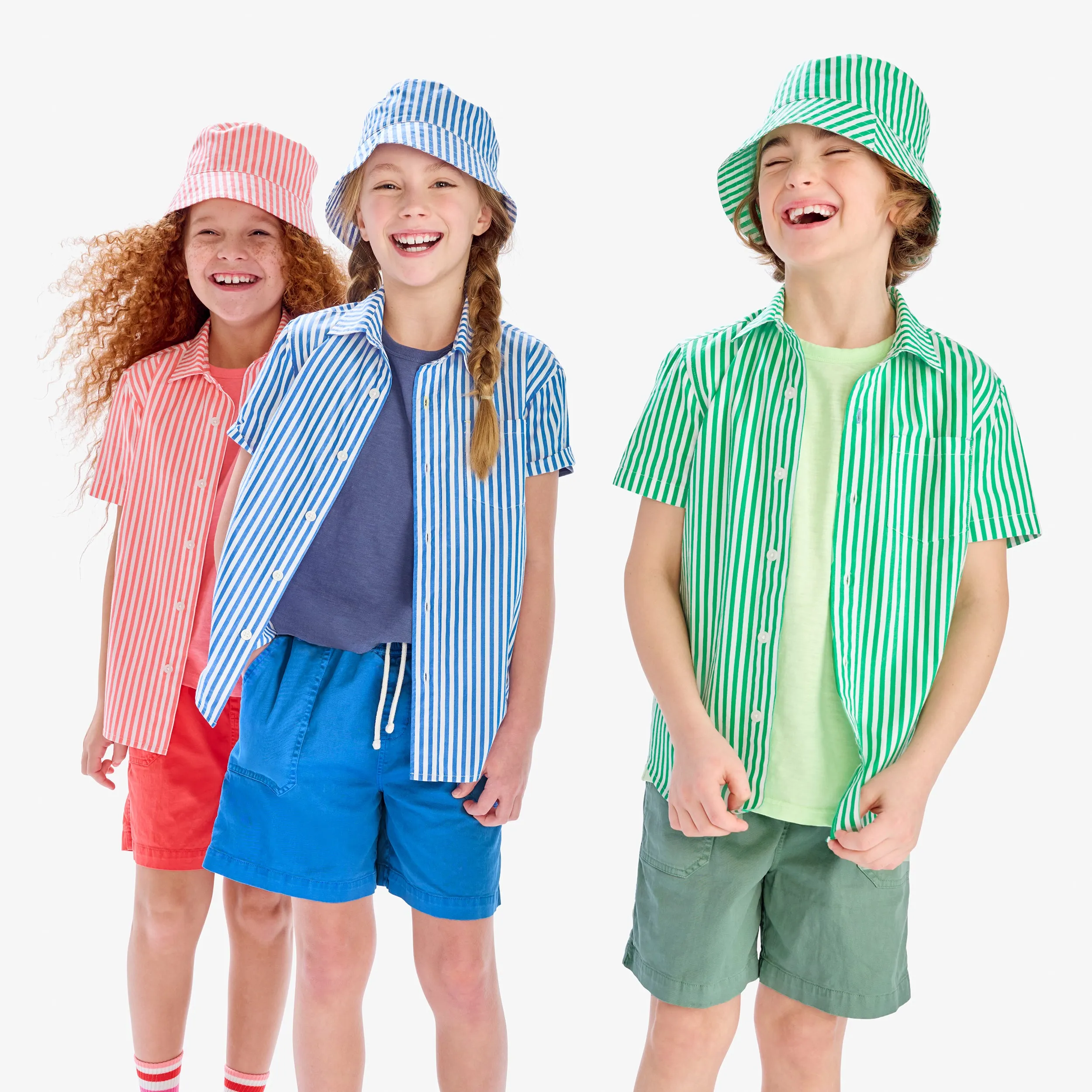 Short sleeve button down in stripe
