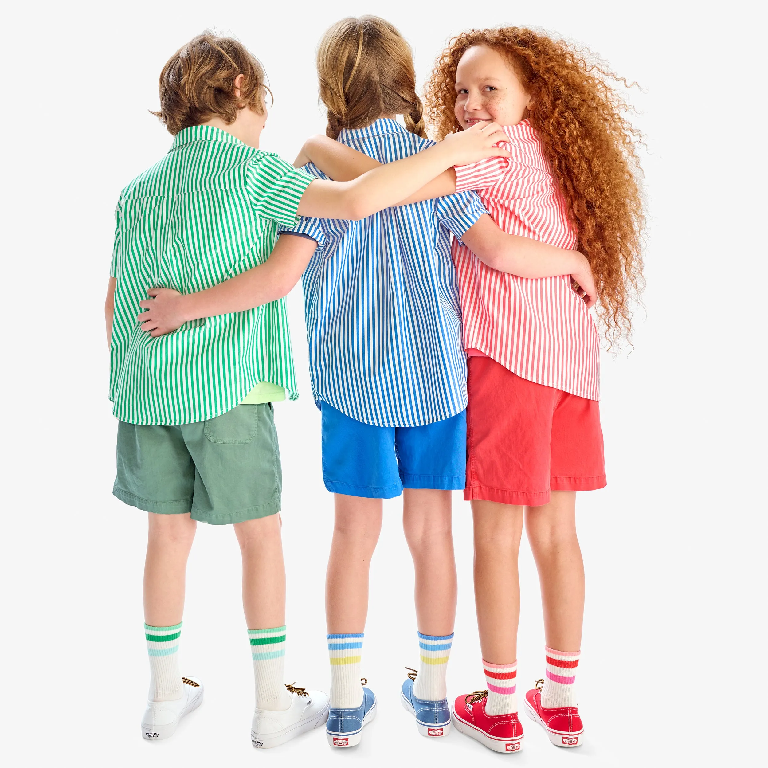 Short sleeve button down in stripe