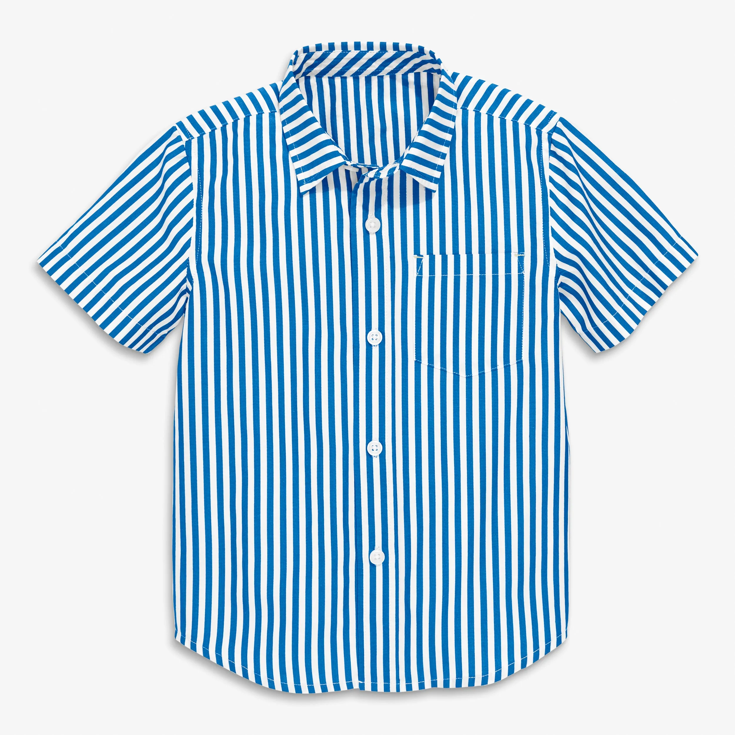Short sleeve button down in stripe