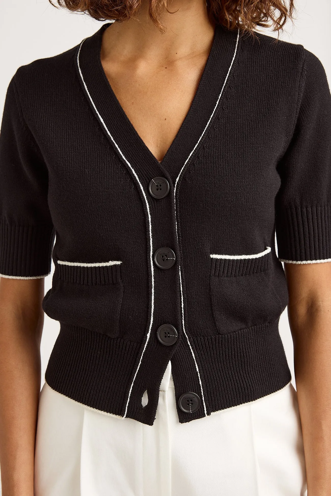 SHORT SLEEVE CARDIGAN