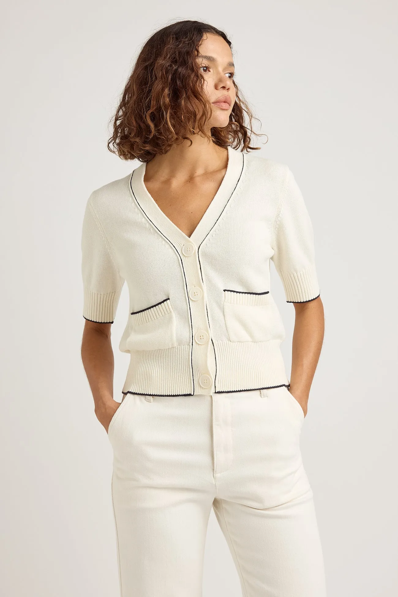 SHORT SLEEVE CARDIGAN