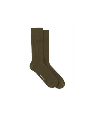 Signature Men's Sock - Olive