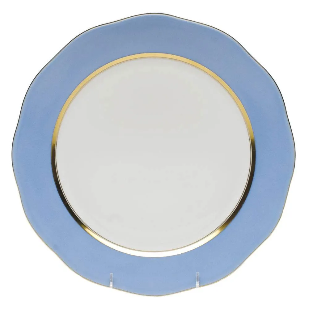 Silk Ribbon Cornflower Charger