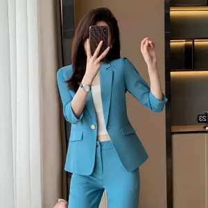 Simple And Capable 34 Sleeve Suit