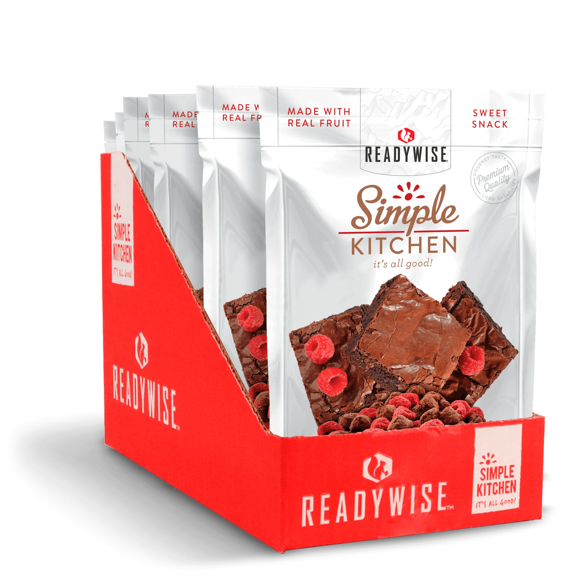 Simple Kitchen Raspberries & Brownie Bites - 6 Pack