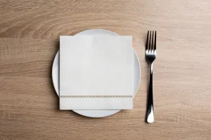 Simple Scallop Gold Cocktail Napkin