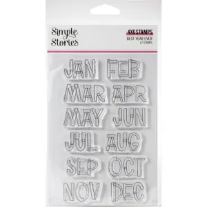 Simple Stories Best Year Ever Stickers 4in x 6in 12 pack*