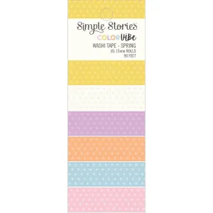 Simple Stories Colour Vibe - Washi Tape 6 pack - Spring