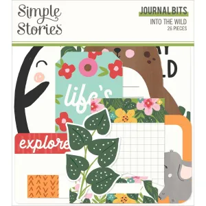 Simple Stories Into The Wild Bits & Pieces Die-Cuts 26 pack - Journal