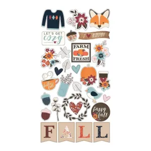 Simple Stories - SimpleForever Fall Chipboard Stickers 6 inch X12 inch*