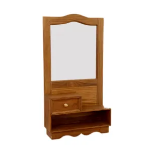 Single Drawer Solid Compact Frame with Mirror