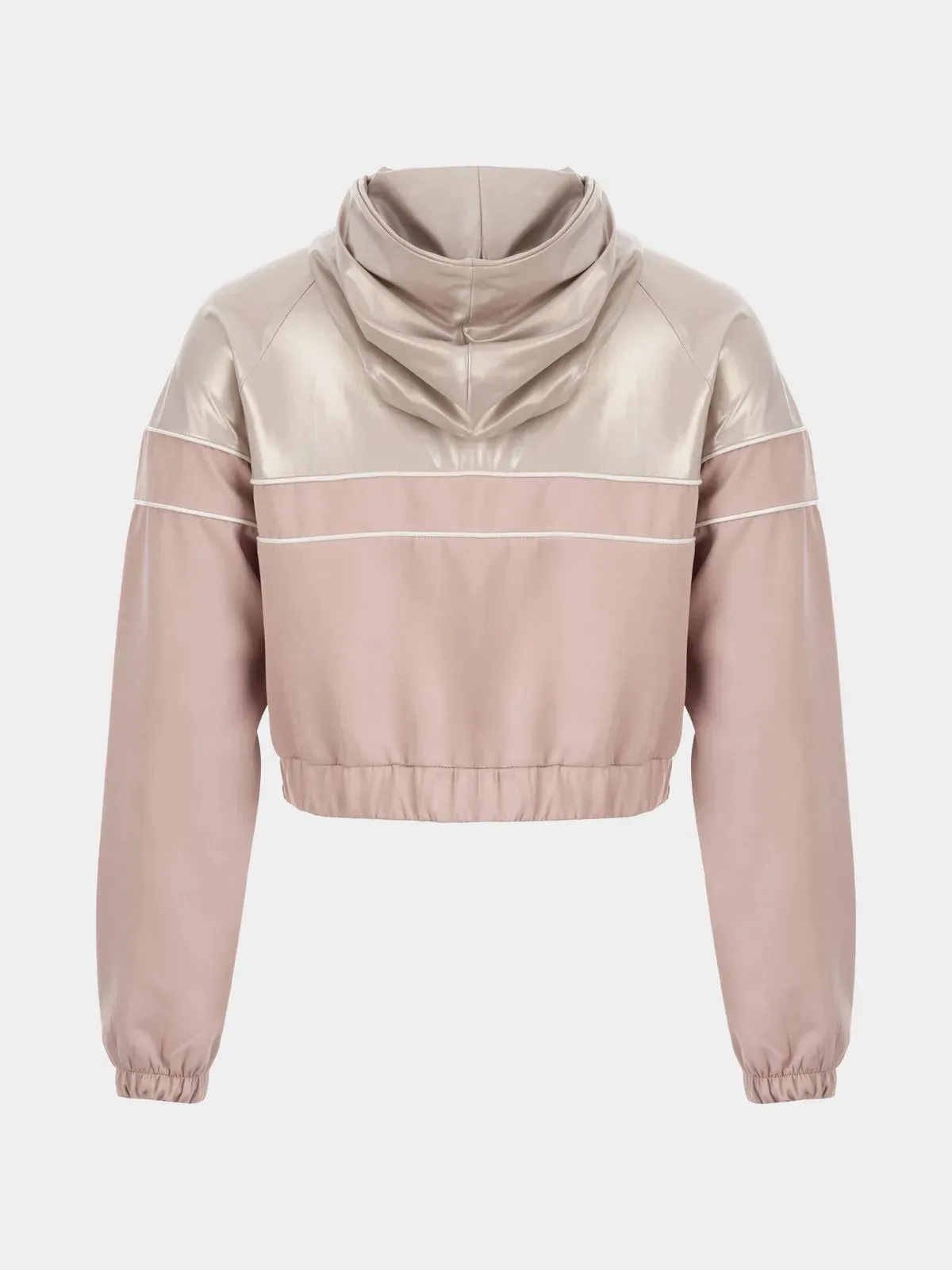 Sissy Boy Women's Pink Cropped Quaterzip Tracksuit Top