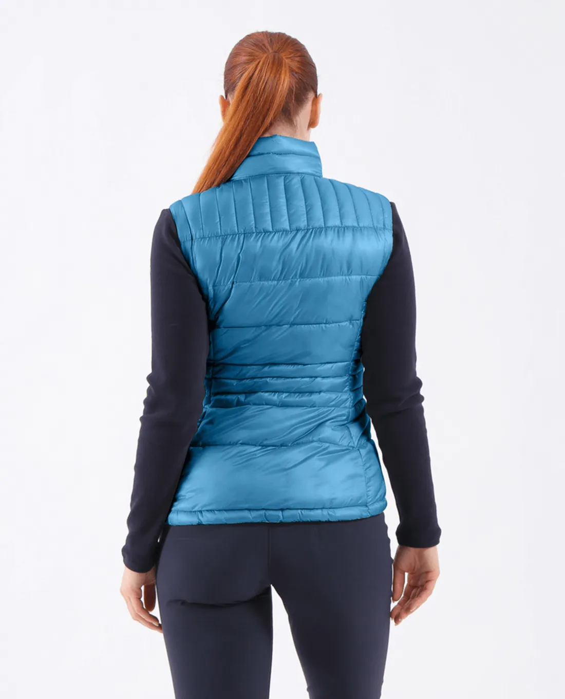 SIZE 10 - CHERVO Edvina Faux Down Vest Teal