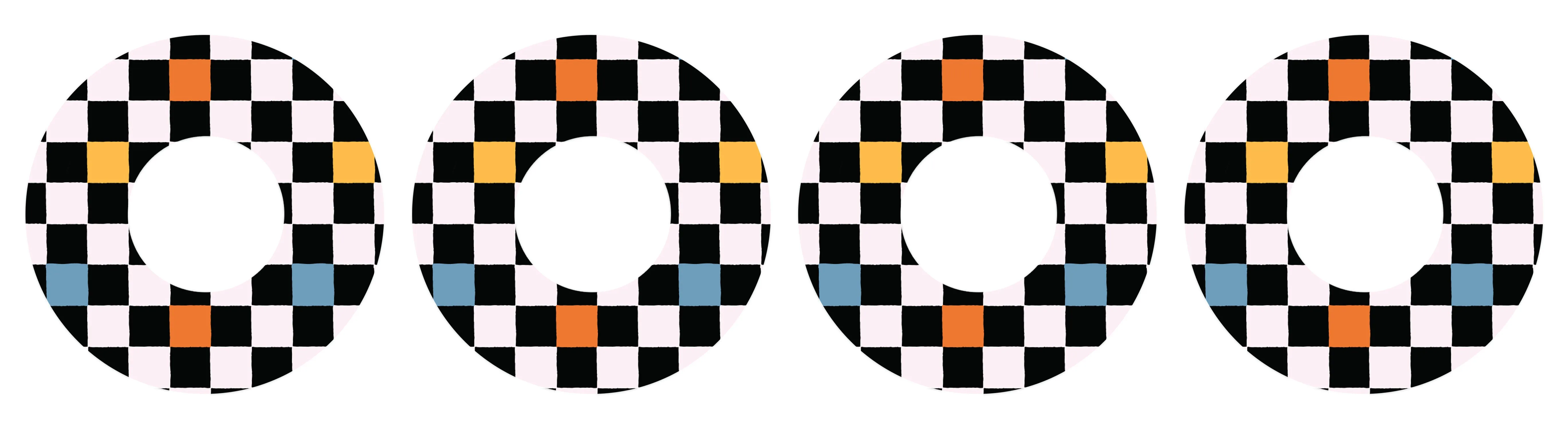 Skater Grid Patch  Tape Designed for the FreeStyle Libre 2