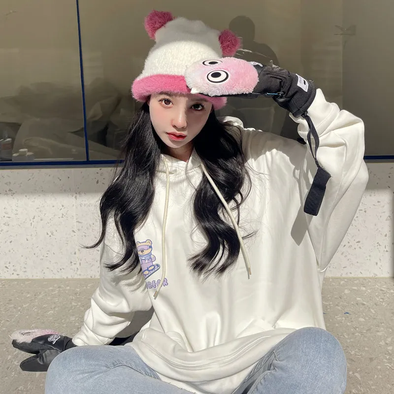 Skibear Pinky Bear Winter Beanie