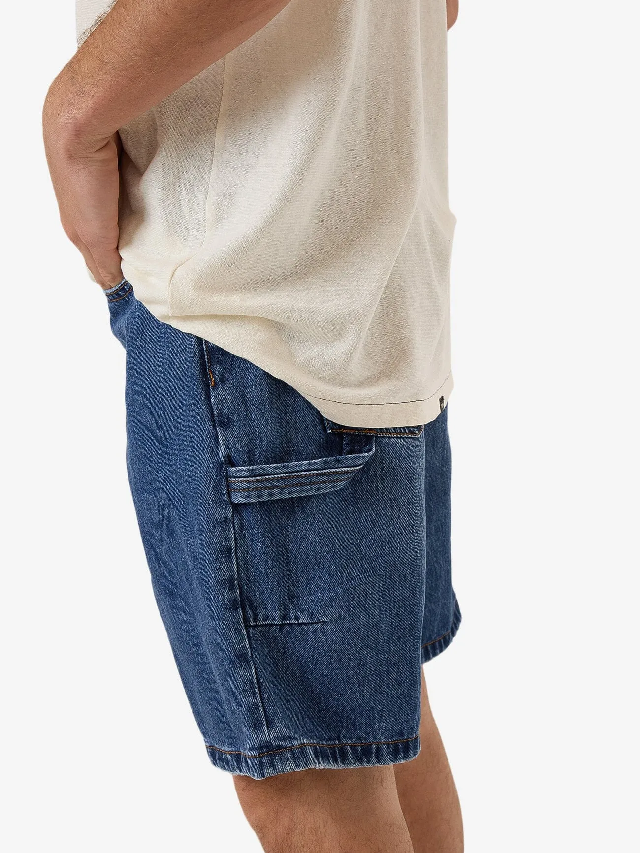 Slacker Denim Short - Double Rinsed Blues