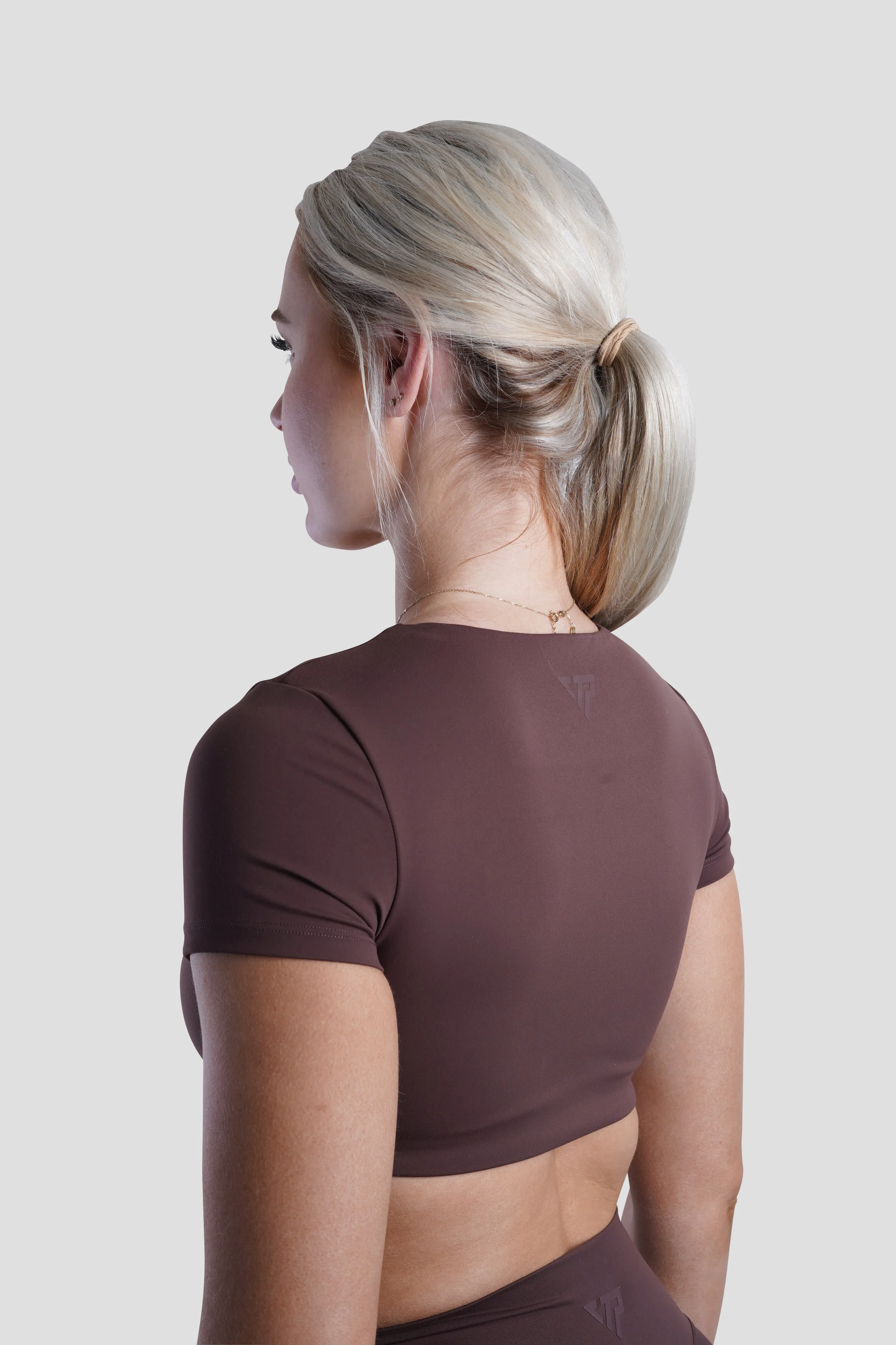 SLEEK TOP SHORT SLEEVE - ESPRESSO