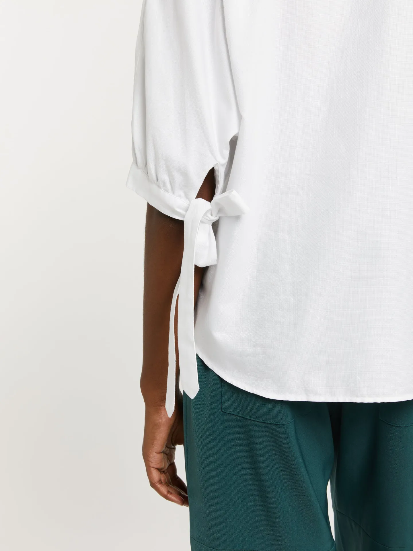 Sleeve knotted detail shirt