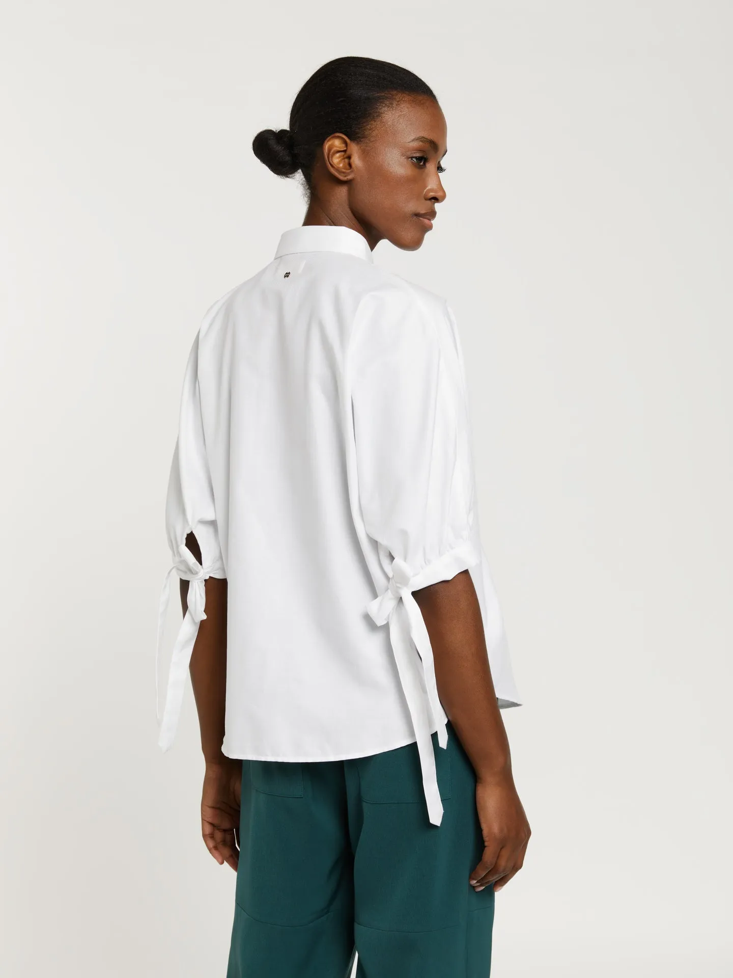 Sleeve knotted detail shirt