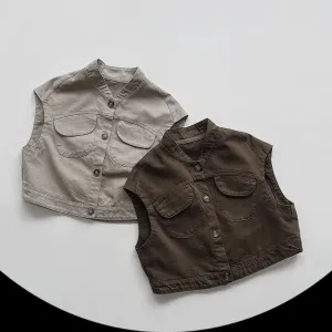 Sleeveless Cargo Vest