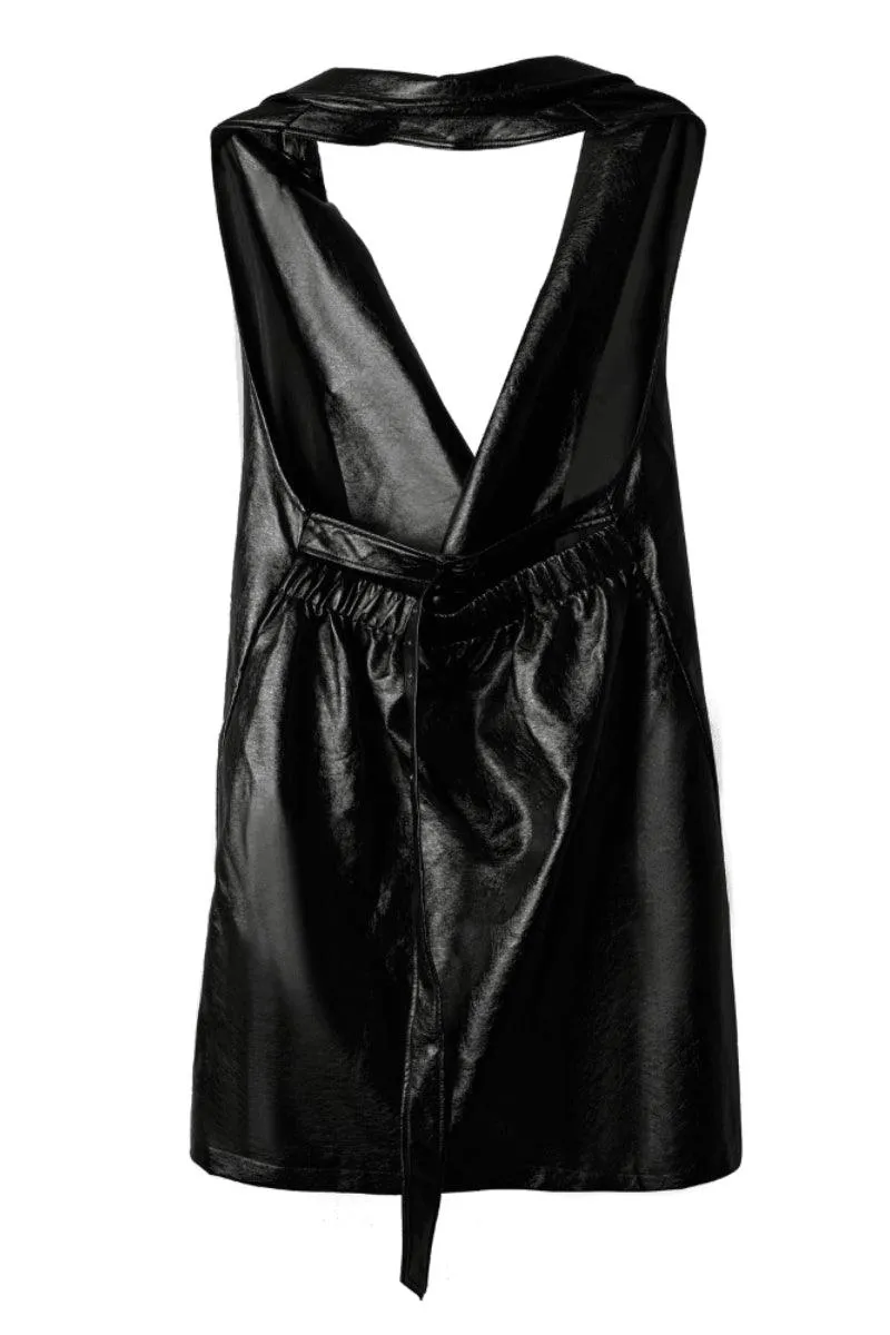 Sleeveless Leather Jacket