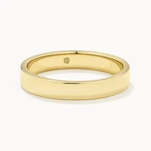 Slim Boyfriend Stacker Ring in Gold