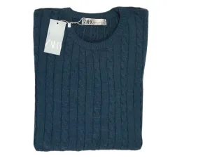 [Slim Fit] Men Pullover - Petrol