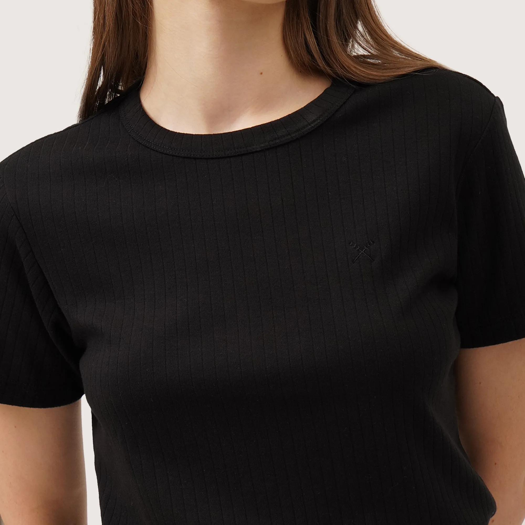 Slim Fit Ribbed T-Shirt