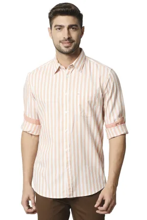 Slim Fit Twill Stripe Shirt