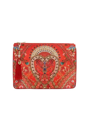 SMALL CANVAS CLUTCH CAMEOS CAN CAN