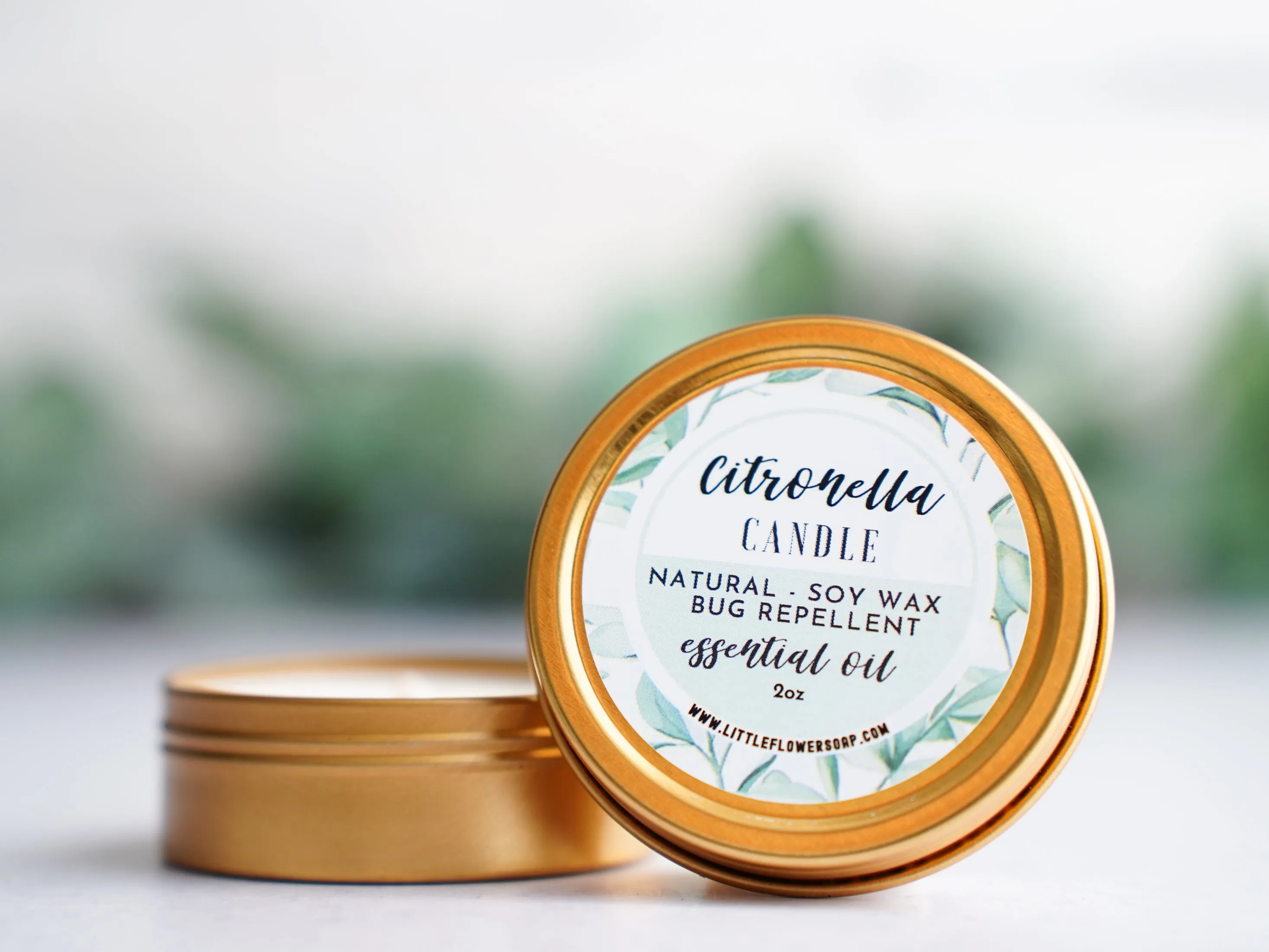 Small Outdoorsy Gift Set -Natural  Bug Spray, Candle and Itch Relief Roll on