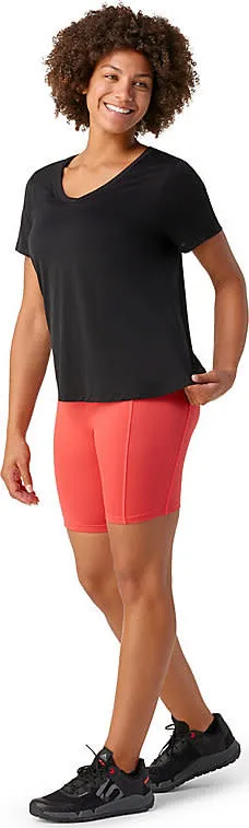 Smartwool Women&#x27;s Merino Sport Ultralite V-Neck Short Sleeve Black | Buy Smartwool Women&#x27;s Merino Sport Ultralite V-Neck Short Sleeve Black here | Outnorth