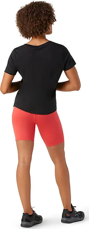 Smartwool Women&#x27;s Merino Sport Ultralite V-Neck Short Sleeve Black | Buy Smartwool Women&#x27;s Merino Sport Ultralite V-Neck Short Sleeve Black here | Outnorth