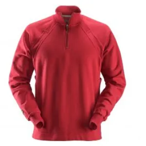 Snickers&#x20;2813&#x20;1&#x2F;2&#x20;Zip&#x20;Sweatshirt&#x20;MultiPockets&#x2122;&#x20;-&#x20;Chili&#x20;Red