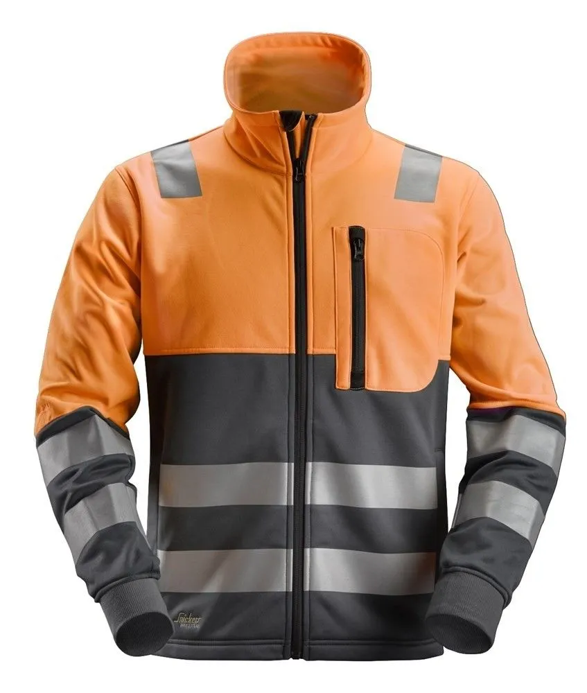 Snickers&#x20;8035&#x20;AllroundWork,&#x20;High-Vis&#x20;FZ&#x20;Jacket,&#x20;Class&#x20;2