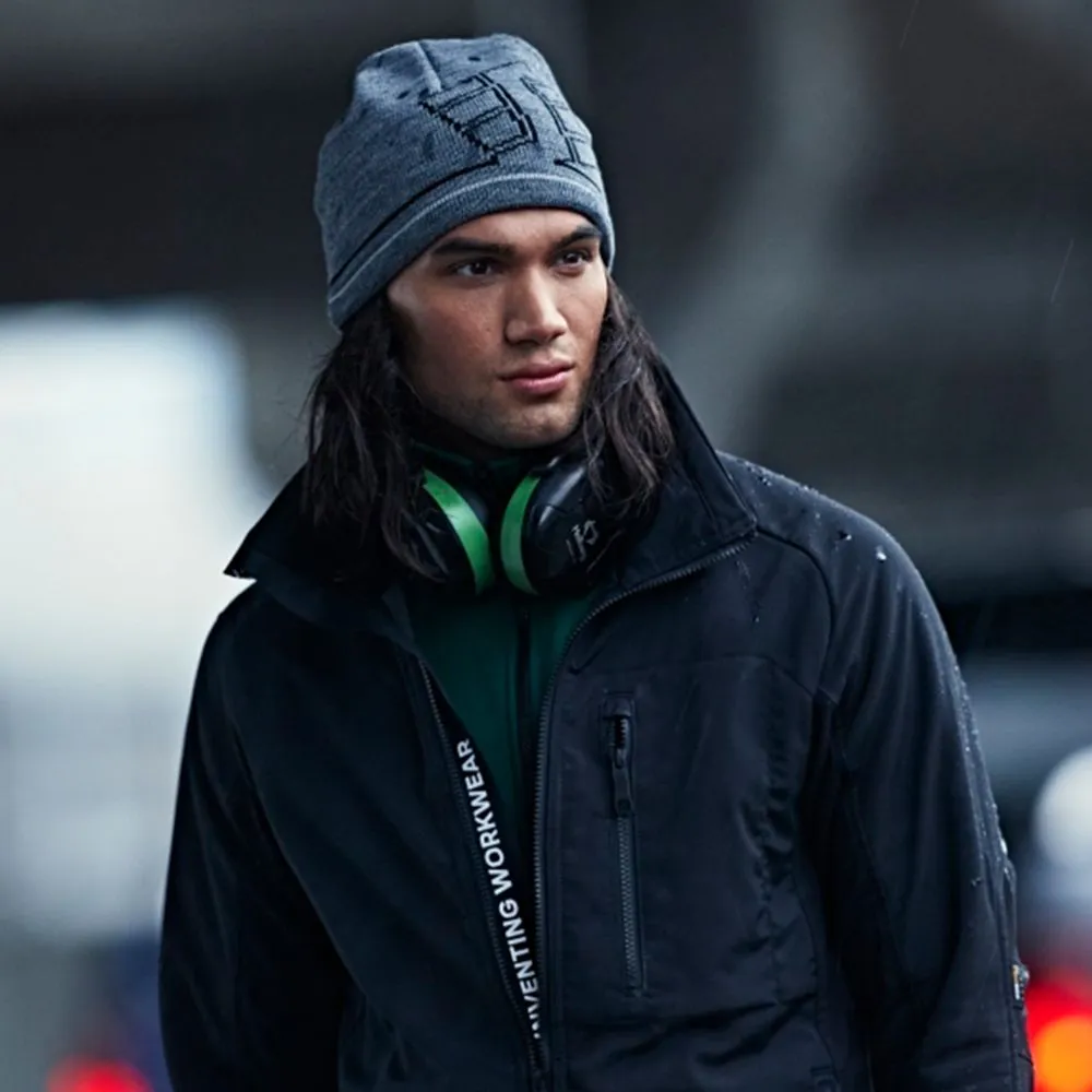 Snickers&#x20;9093&#x20;WINDSTOPPER&#xAE;&#x20;Beanie&#x20;-&#x20;Navy&#x2F;Grey