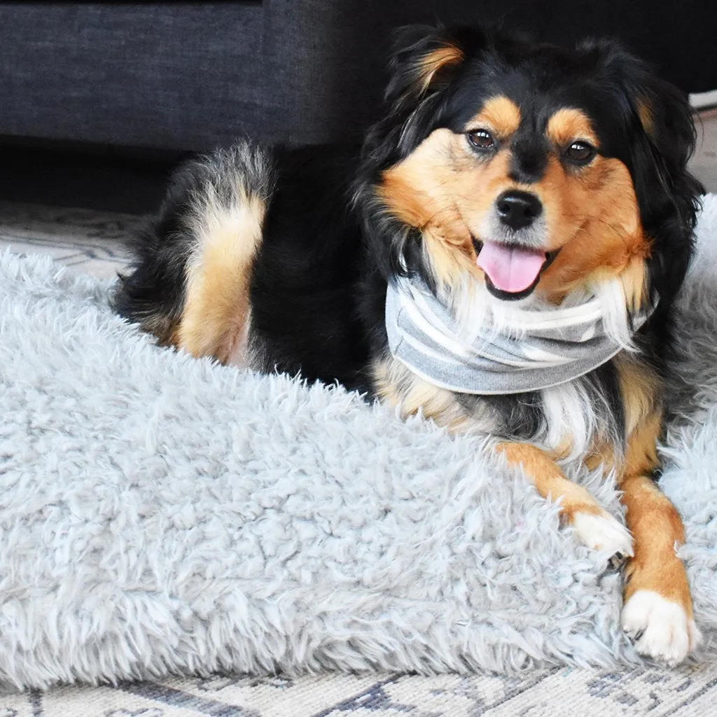 Snood Dog Neck Warmer Grey/White