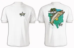 Snook Leap - Short Sleeve Polyester Shirt