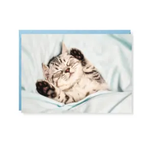 Snoozing Kitten Mother's Day Card