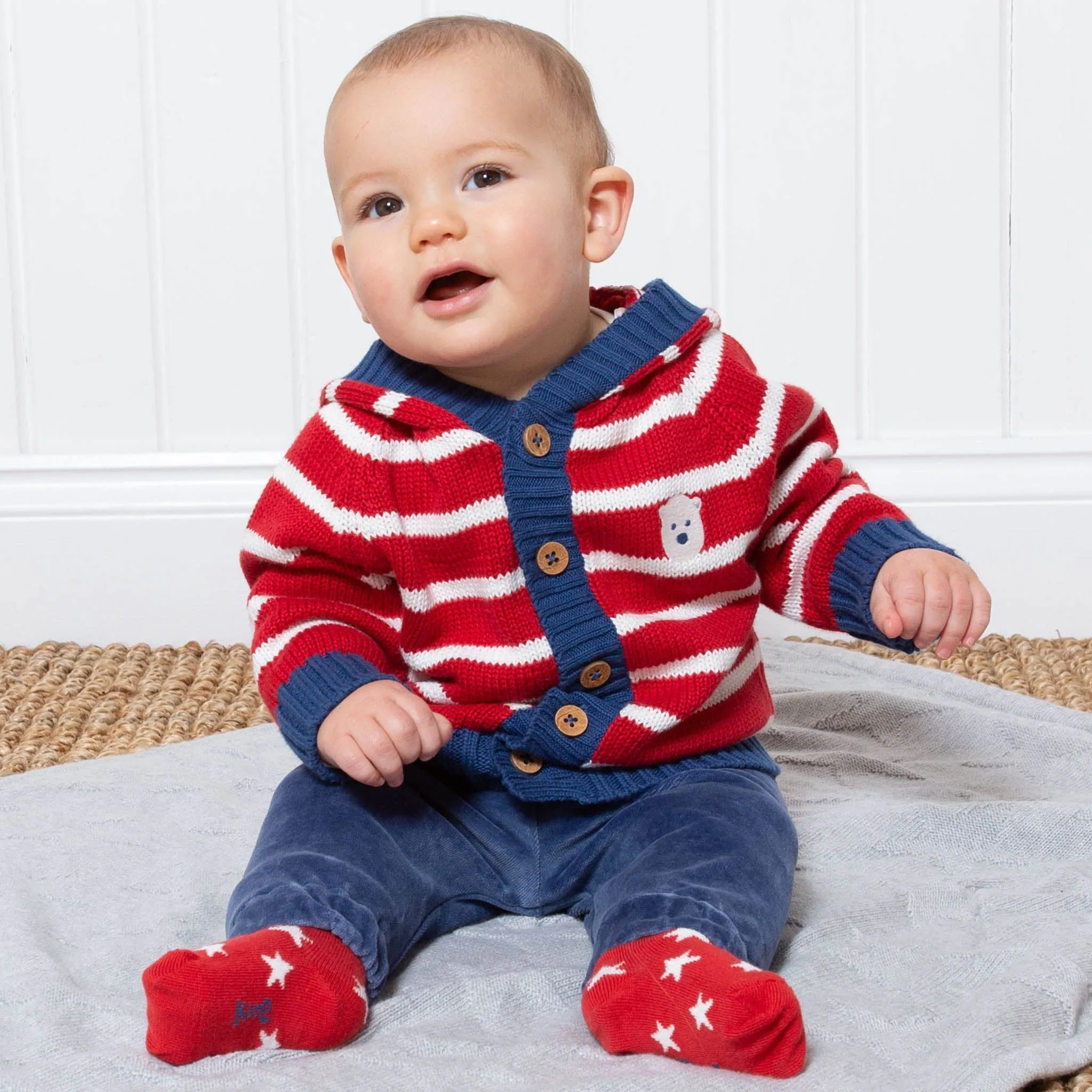 Snow bear knit hoody