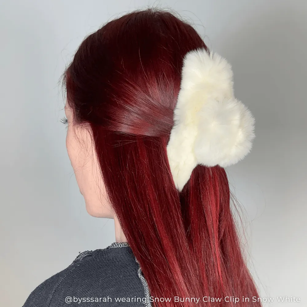Snow Bunny Claw Clip