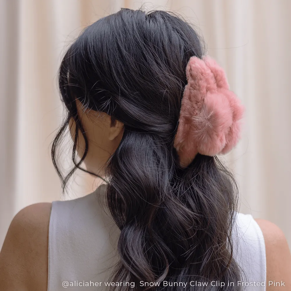 Snow Bunny Claw Clip