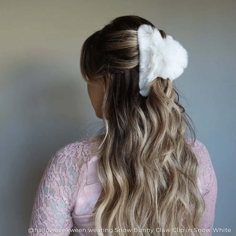 Snow Bunny Claw Clip