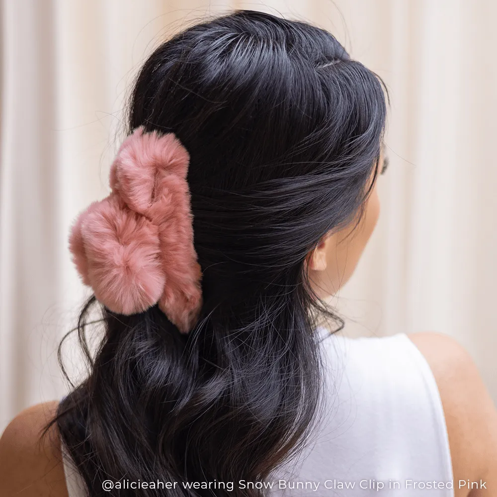 Snow Bunny Claw Clip