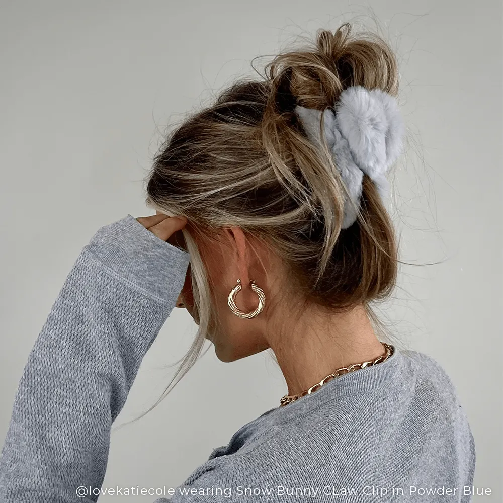 Snow Bunny Claw Clip