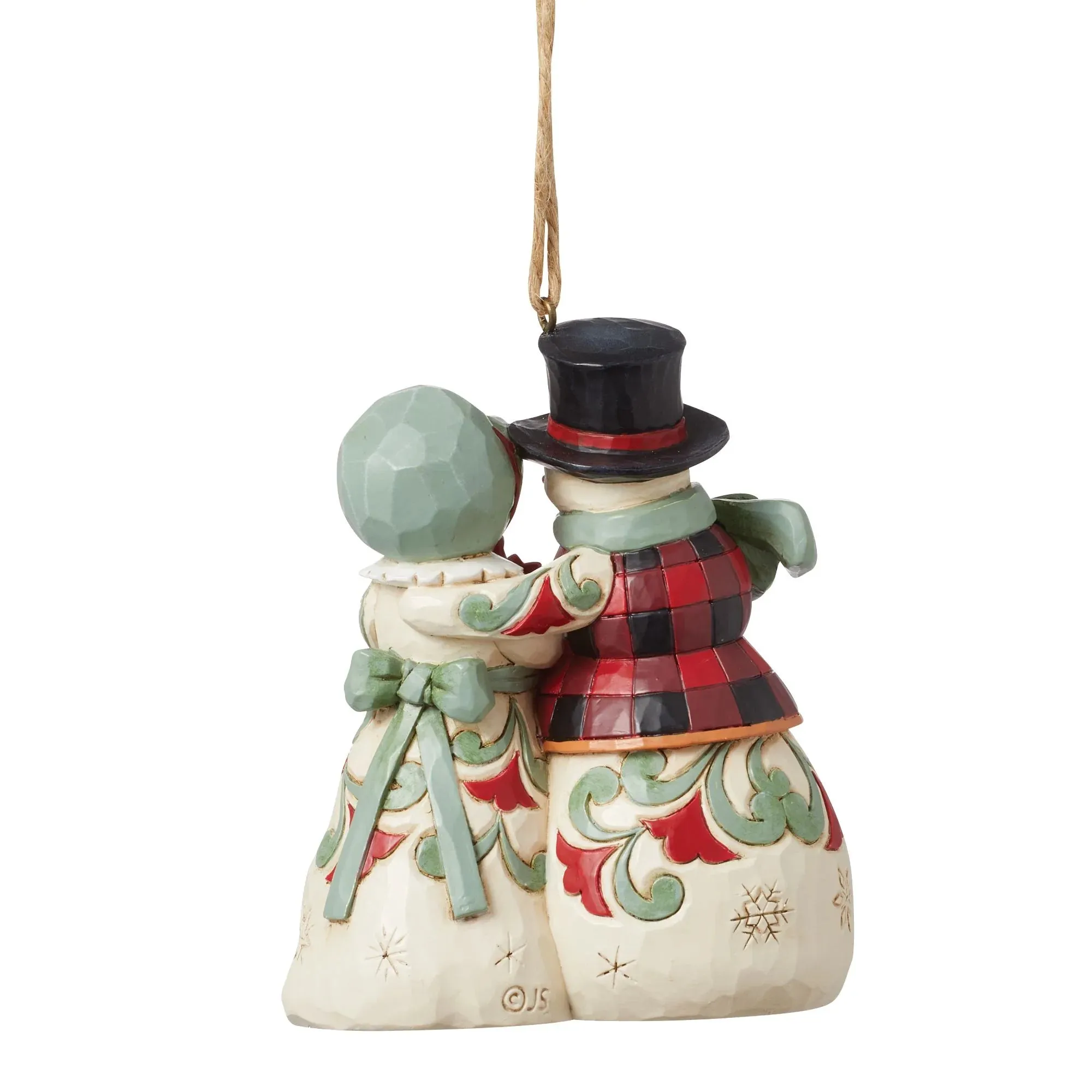 Snowman Mr & Mrs Ornament