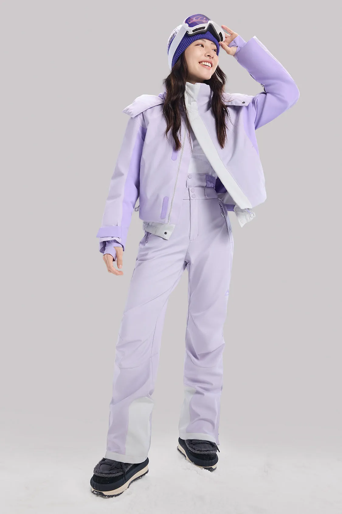 SnowShieldPro - Women's Water-Repellent Down Ski Set